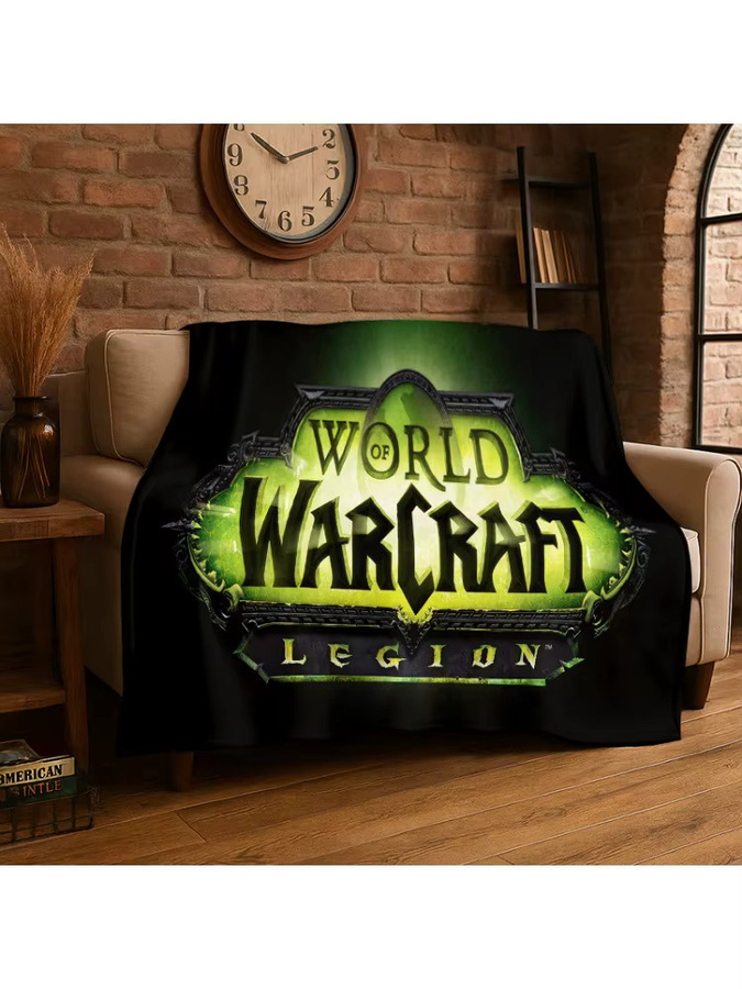 Livrane Flanelldecke Demon Hunter Arthas World of Warcraft WOW Multicolor - Bild 2