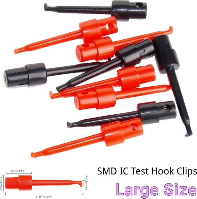 Micro Grabber Test Clips für Multimeterleitungen und SMD IC Circuit Testing Connectors in Mehrfarbig - Bild 1