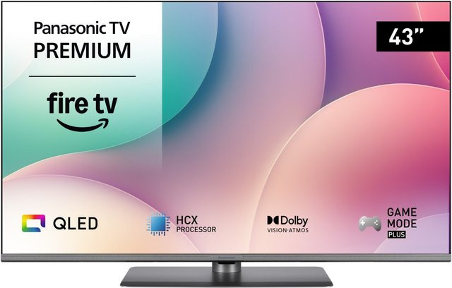 Panasonic QLED Smart-TV 43 Zoll 108 cm 4K Ultra HD in Schwarz mit Sprachsteuerung - Bild 1