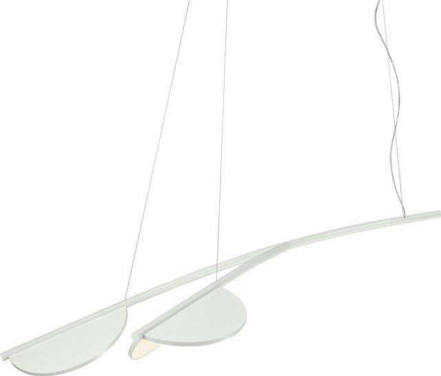 Flos Almendra S2 Y Pendelleuchte in Weiß mit dimmbarer LED und organischem Design - Bild 1
