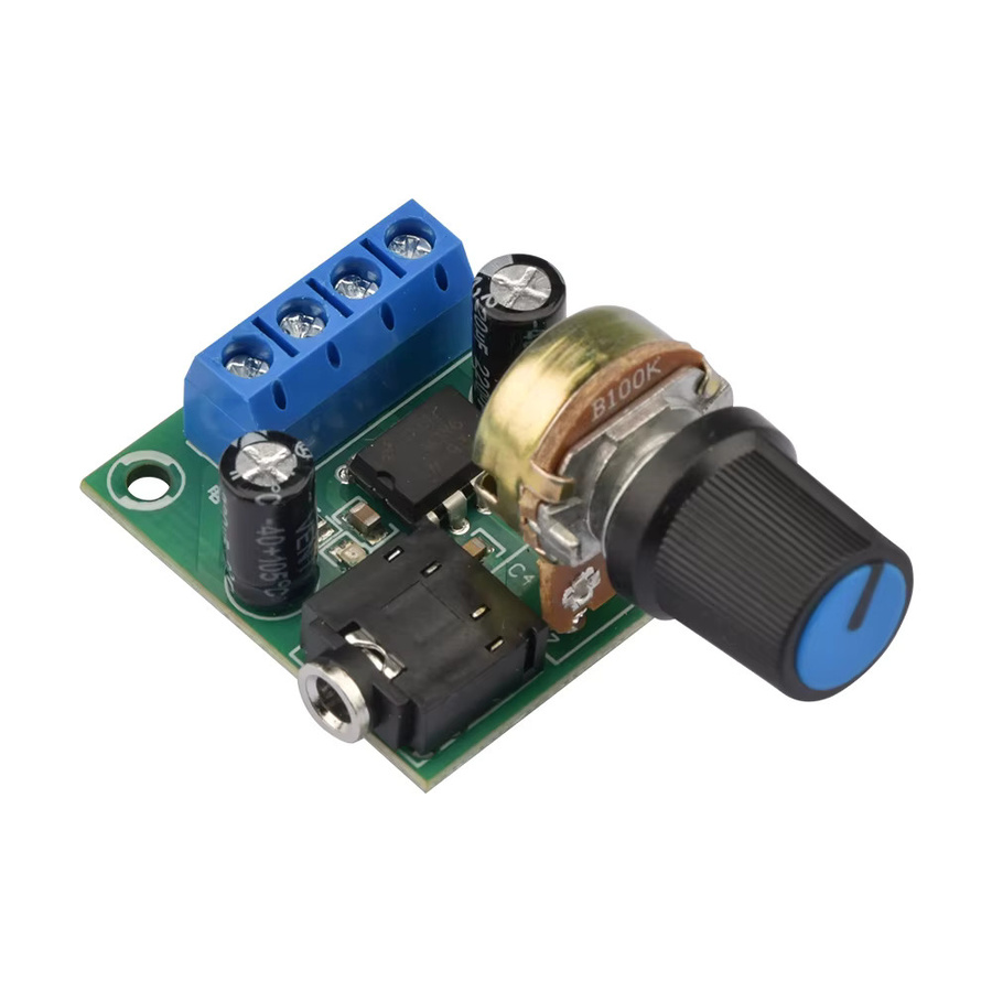 diymore LM386 Mono Mini Audio-Leistungsverstärkerplatine YX1667 mit einstellbarer Lautstärke, DC 3V-12V, Multicolor - Bild 2