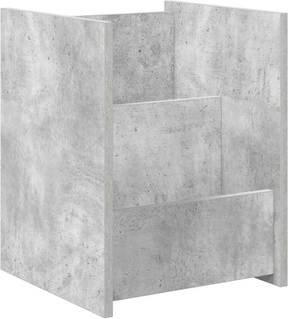 vidaXL Magazinregal in Betonoptik Grau aus Holzwerkstoff, B/T/H: 35 x 35 x 45 cm - Bild 1