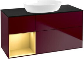 V&B Waschtischunterschrank Finion in Platinblau lackiert, Breite: 120 cm, Tiefe: 50,1 cm, Höhe: 50,1 cm - Bild 1