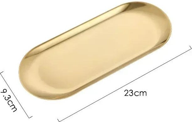 NATAWA Kosmetik Aufbewahrungsschale aus Edelstahl, Glänzend, Unisex - Bild 1