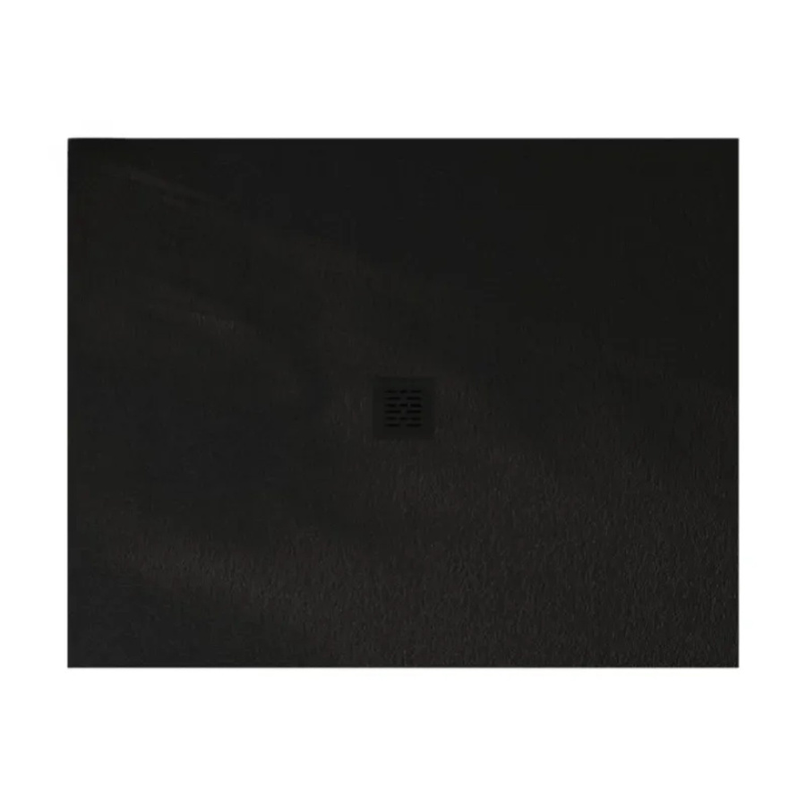 Stano Centro Duschwanne aus Mineralguss extra flach, rechteckig, Schwarz, B: 120 cm, T: 130 cm, H: 3 cm - Bild 2