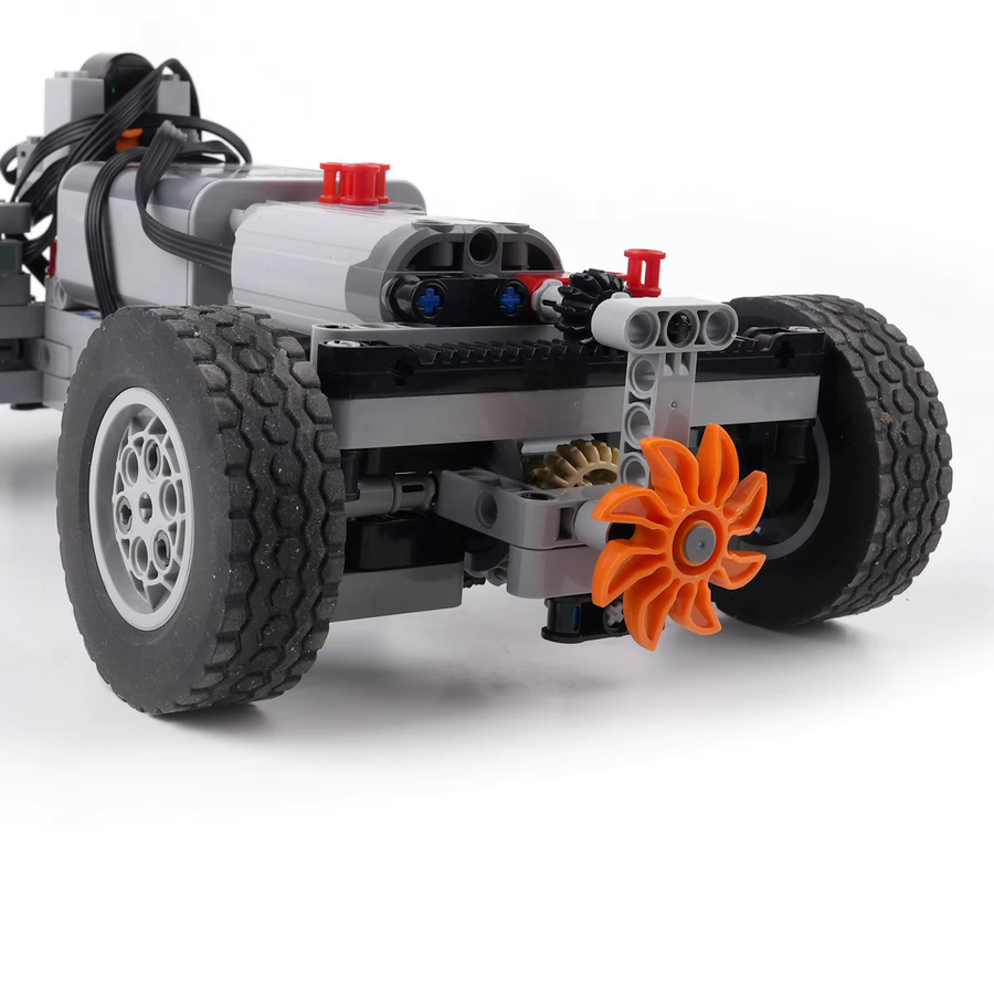 Wishiot Reifen und Räder Bausteine für technische Fahrzeugmodelle, Set mit 2/4/8 Stück, Durchmesser: 62,4 mm oder 75,1 mm, Breite: 20 mm oder 28 mm, DIY MOC Spielzeug Zubehör aus Kunststoff - Bild 2