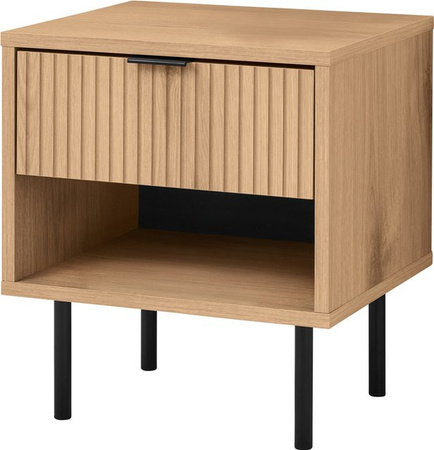 LIVARNO Nachttisch modern in Eiche braun, B: 40 cm, H: 45 cm, T: 35 cm