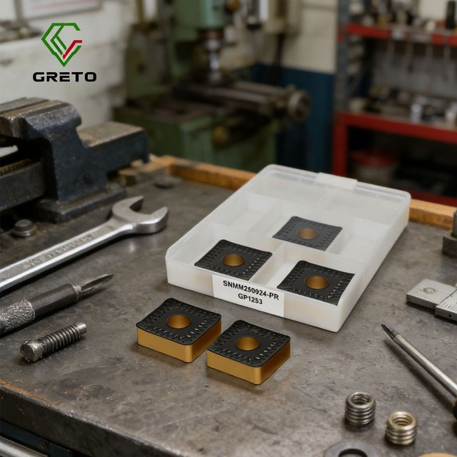 GRETO CNC-Hartmetalleinsatz GP1253 Drehwerkzeug für Metall und Stahl - Bild 1