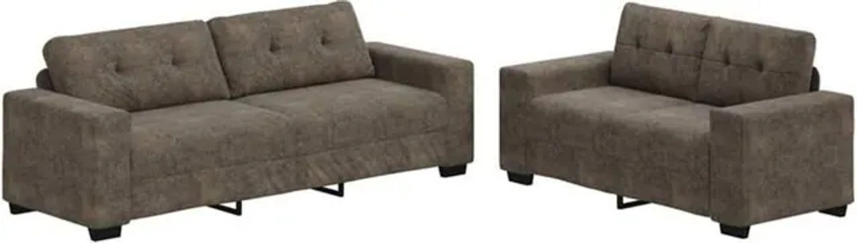 vidaxl Sofa Set 2er Pack in Anthrazit Grau aus Kunstleder Modern B/T/H: 221 x 78 x 80 cm - Bild 1