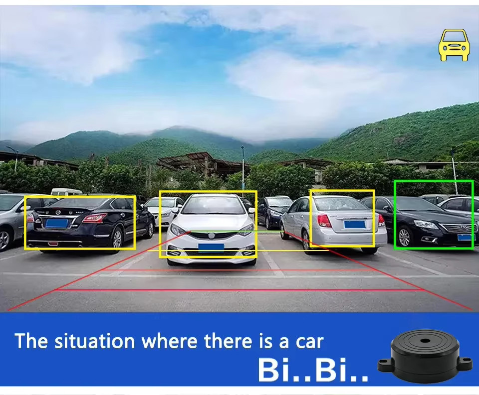 QueenDer Intelligente AI-Rückfahrkamera in Schwarz mit AHD 1080P Full HD, 170 Grad Fischaugenobjektiv, ADAS Audioalarm und Hinderniserkennung für universelle Montage vorne, hinten oder seitlich - Bild 3
