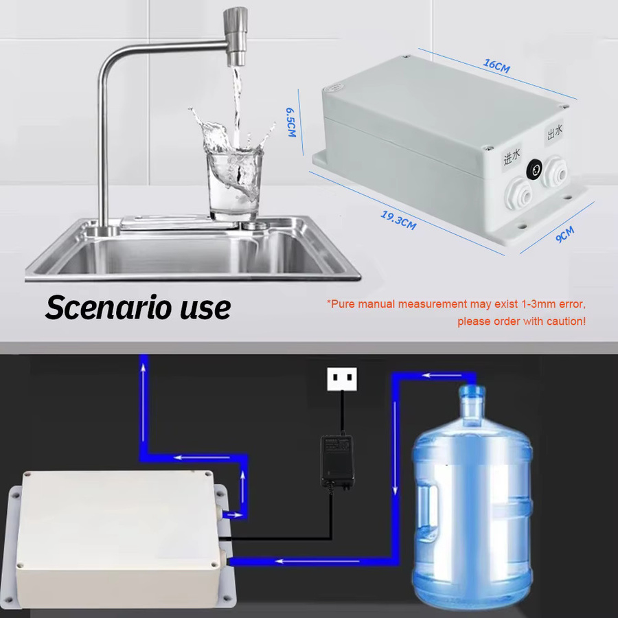 Automatische 12V elektrische Wassersaugpumpe in Weiß mit 1,5 L/min Förderleistung für Wohnwagen, Wohnmobil und Boot - Bild 2