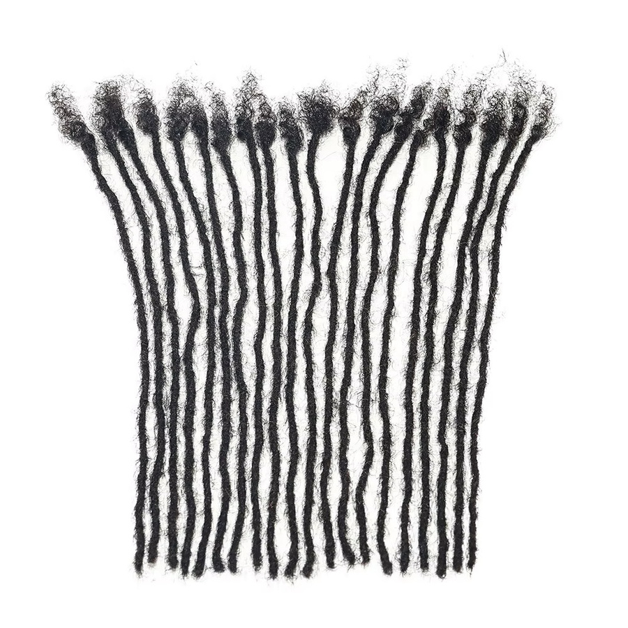 Doralia Dreadlock-Extensions, 100 % Echthaar, 20 Strähnen, Unisex - Bild 6