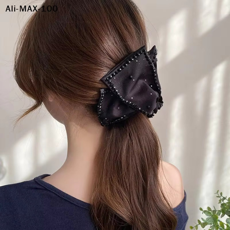 AyS Haarspange mit Strass-Schleife und Perlen, Damen - Bild 4