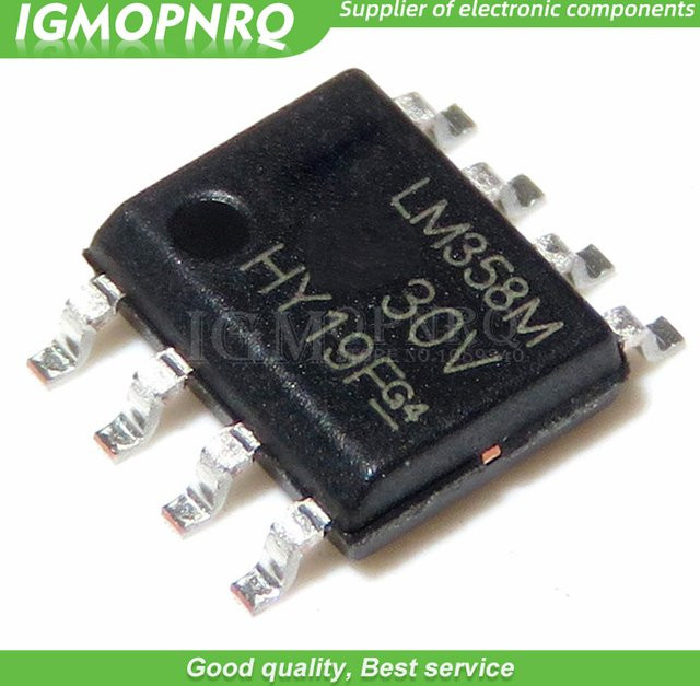 50 Stück LM358DR Operationsverstärker Dual Low Power SOP8 in Schwarz - Bild 1