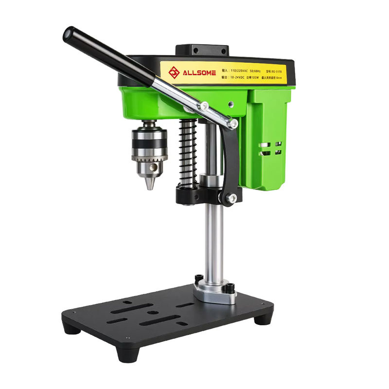 Allsome Mini-Tischbohrmaschine mit 775-Motor, Arbeitslicht und B10-Spannfutter für Holzbearbeitung, Schmuck und Kunsthandwerk - Bild 7