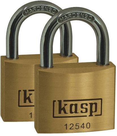 KASP K12530D2 Vorhängeschloss aus Messing in Gold, 30 mm, gleichschließend - Bild 1