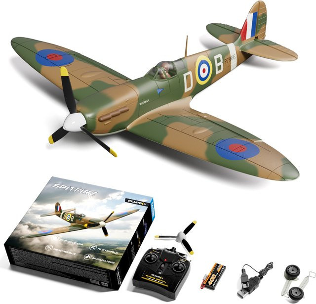 VOLANTEXRC Spitfire RC-Flugzeug, bürstenloser Motor, 500 mm Spannweite, RTF - Bild 1