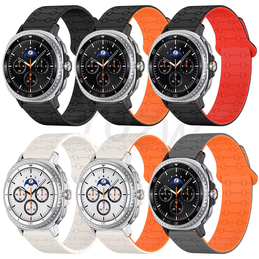 Samsung Galaxy Watch 8 Classic Uhrenarmband, Silikon, Schwarz, Unisex - Bild 2