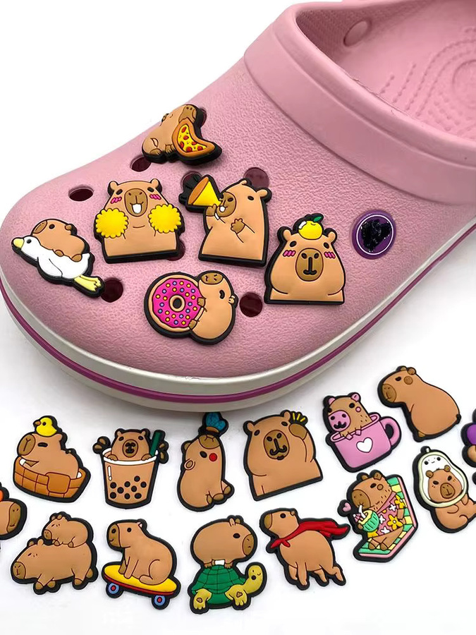 Lanxi League Capybara Schuhanhänger, PVC - Bild 4