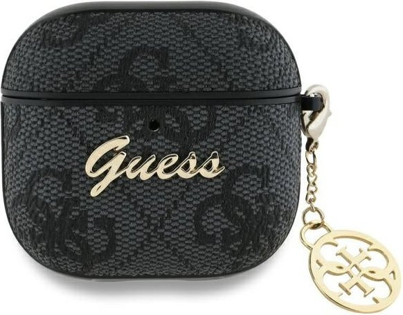 Guess 4G Charm Hülle für Apple AirPods 4 in Schwarz mit Gold-Details - Bild 1