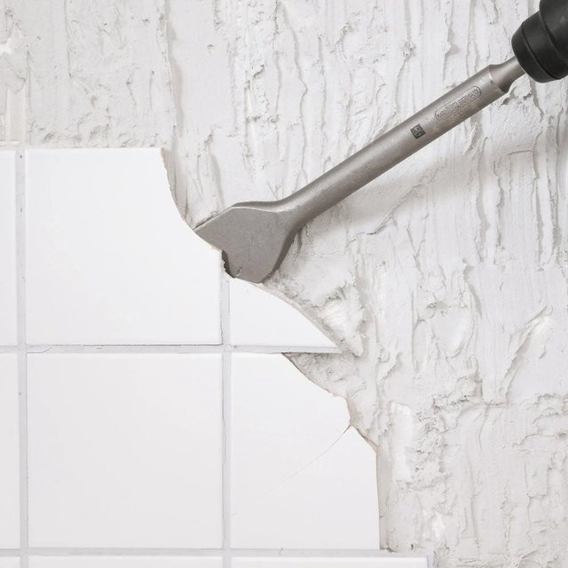 LUX-TOOLS SDS-Plus Fliesenmeißel aus Stahl in Silber, Länge: 250 mm - Bild 1