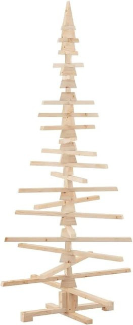 vidaXL Weihnachtsbaum aus Kiefernholz in Natur, Höhe: 180 cm, Breite: 90 cm, Tiefe: 90 cm - Bild 1