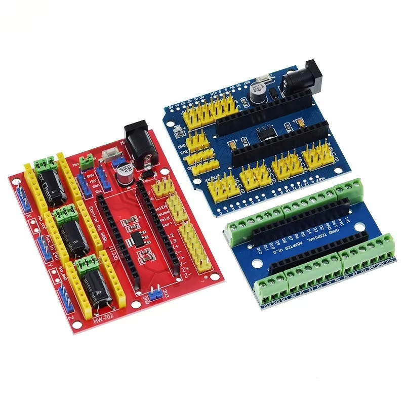 NANO V3.0 Controller Terminal Adapter Erweiterungsplatine Prototyp Shield und UNO Mehrzweck-Erweiterungsplatine für Arduino, Multicolor - Bild 2