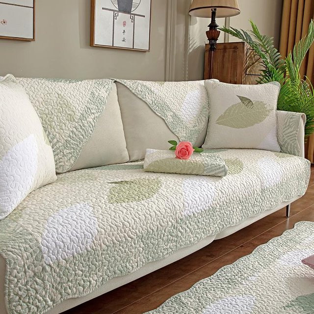 Rutschfestes Jacquard Sofakissen mit floralem Muster von Your Warm Home, B/B: 70 x 70 cm - Bild 1