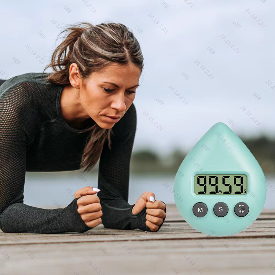 Wasserdichter Dusch-Timer von APWIKOGER in Weiß mit Magnet und Klebefläche für Küche und Badezimmer - Bild 4