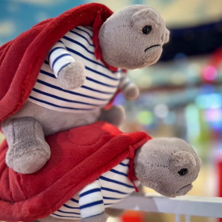 XUYUAN Timmy Schildkröte mit romantischem Outfit als Kawaii Deko für Schreibtisch und Wohnzimmer, Mehrfarbig - Bild 2