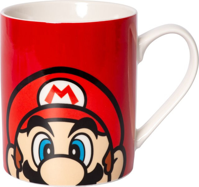 Super Mario Face Tasse aus Keramik in Rot für Erwachsene - Bild 1