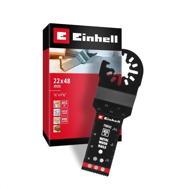 Einhell Bimetall Tauchsägeblatt für Metall, Holz und Kunststoff, Durchmesser: 22 mm - Bild 1