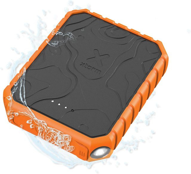 Xtorm Rugged Powerbank XR201 wasserdichte Powerbank 10.000 mAh in Orange mit Schnellladefunktion - Bild 2