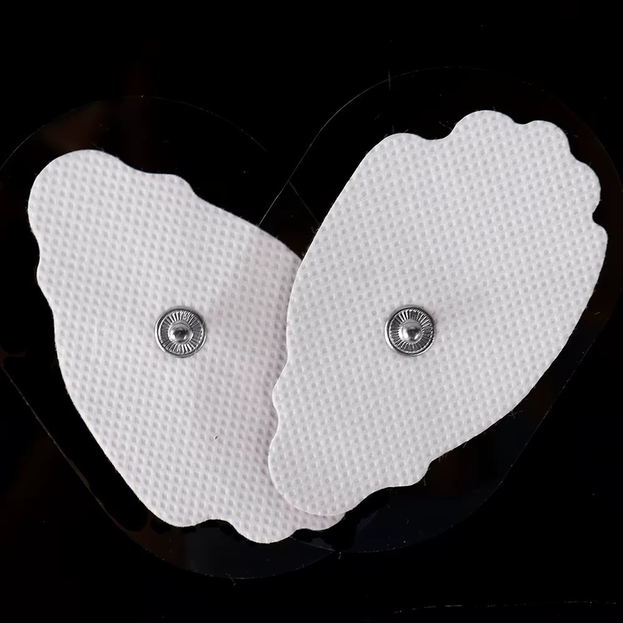 Raiuleko Selbstklebende Elektrodenpads in Weiß für EMS Muskelstimulator und TENS Digitales Massagegerät, 50/100 Stück - Bild 2