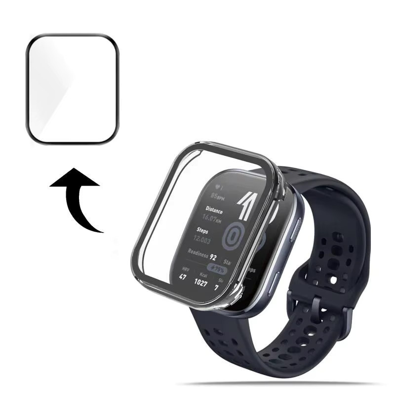 Huami Amazfit Bip 6 Uhren-Displayschutz, PC-Gehäuse, Gehärtetes Glas - Bild 3