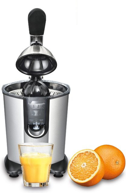 Solis Zitruspresse Citrus Juicer Typ 8453 aus Edelstahl in Silber, 160 W, L x B x H: 16 x 19 x 28 cm - Bild 1