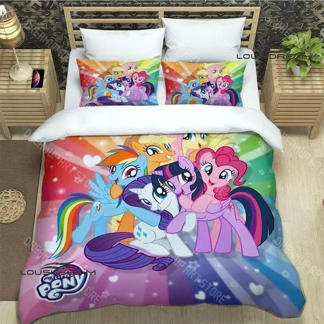 My Little Pony Bettwäscheset aus Mikrofaser mit Motiv, B/H: 180 x 210 cm, Mehrfarbig - Bild 1