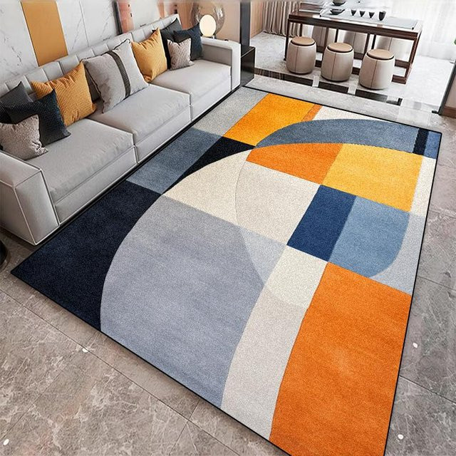 Moderner geometrischer Teppich von Wucifang Jewelry, weich und rutschfest, mehrfarbig, B/T: 200 x 300 cm - Bild 1