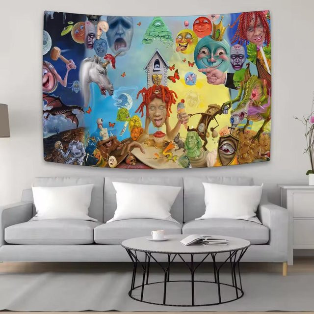 Wandteppich Trippie Redd Heiliger Michael Wandbehang JMG Household Supplies, Mehrfarbig, Breite: 40 cm, Höhe: 60 cm - Bild 1