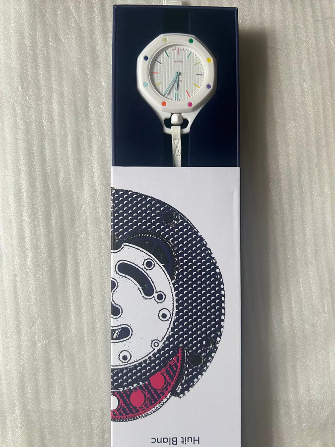 Swatch Taschenuhr, Keramik, Automatik, Eckig, Unisex - Bild 2