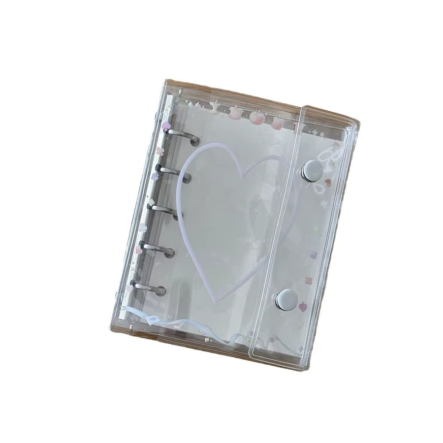 Transparentes M5 Loseblattbuch mit Katzen-Design und Doppelschnallen aus PVC - Bild 2