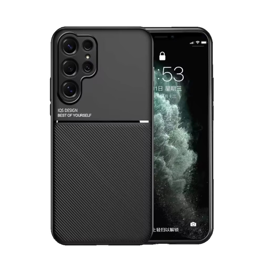 Magnetische Lederhülle im Business Kevlar-Stil für Samsung Galaxy S26 Ultra S26+ S25 Edge S24 S23 FE S22 S21 Plus, stoßfeste Abdeckung in Schwarz und Grün - Bild 6