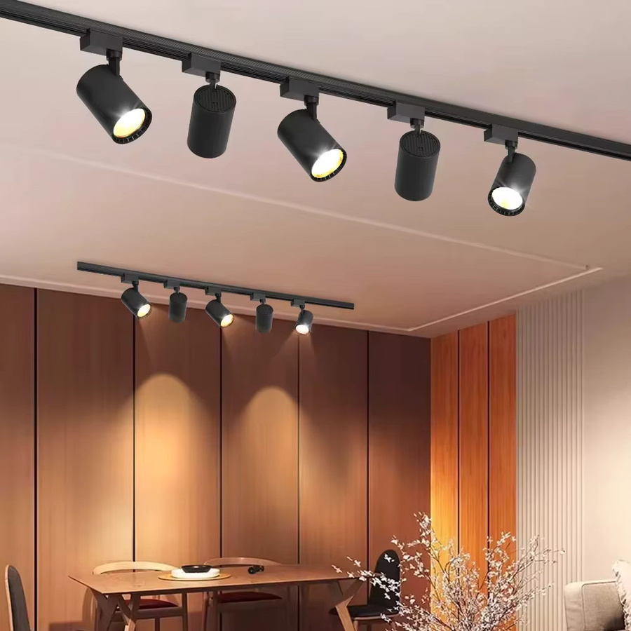 CHENBEN LED Track Beleuchtung Set Schwarz Modern mit Schienensystem für das Wohnzimmer - Bild 6