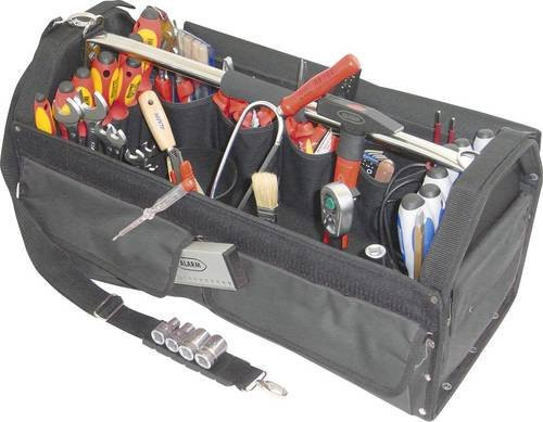 Alarm Werkzeugtasche bestückt Schwarz mit Trageriemen L x B x H: 64 x 28 x 30,5 cm - Bild 1