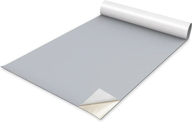Tulup Möbelfolie Hellgrau Matt, Klebefolie für Möbel, Breite: 65 cm, Höhe: 130 cm - Bild 1