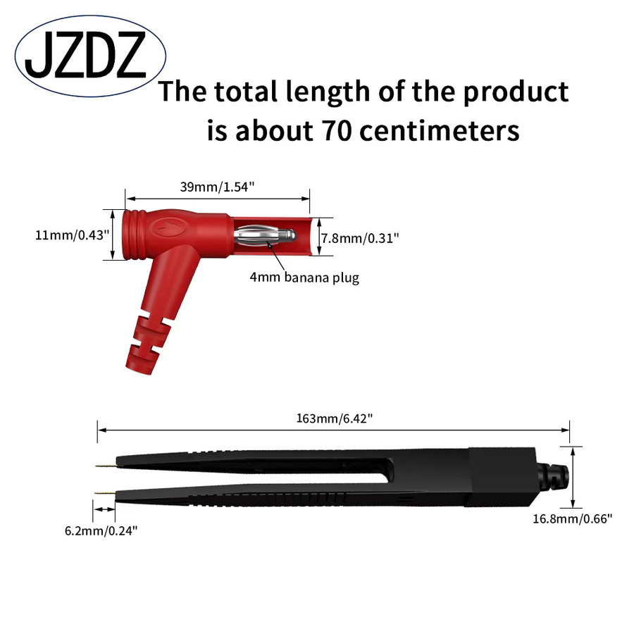 Jzdz SMD LCR Chip Testclip für Multimeter zur Messung von Induktoren und Widerständen J.30050 - Bild 2