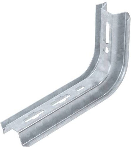 OBO Bettermann Wand- und Stielausleger aus Metall in Silber, B/T/H: 19,5 x 19,5 x 2,0 cm - Bild 1