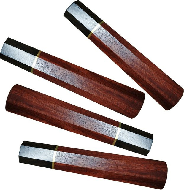 Achteckiger Messergriff aus Holz im japanischen Stil in Braun für DIY-Küchenmesser und Fischmesser - Bild 1