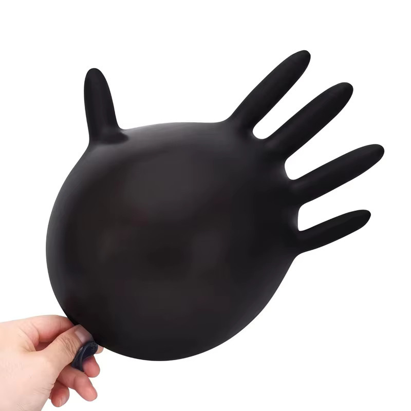 Nitril-Einweghandschuhe in Schwarz, Größe S, latexpuderfrei, 20 Stück - Bild 3