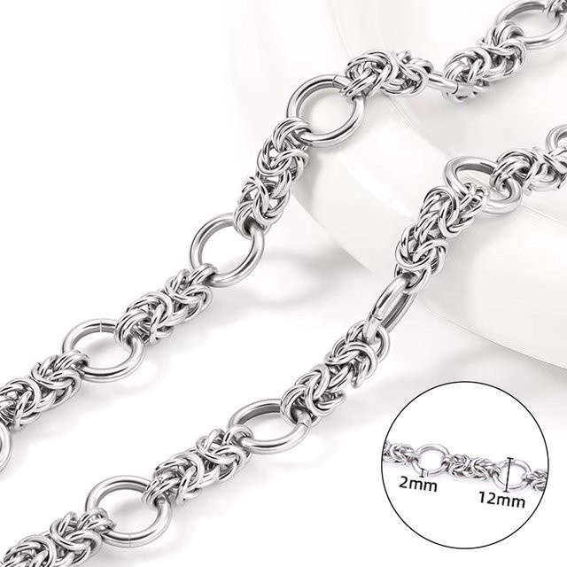 Charm Kette Edelstahl, 1 Meter, Unisex - Bild 1